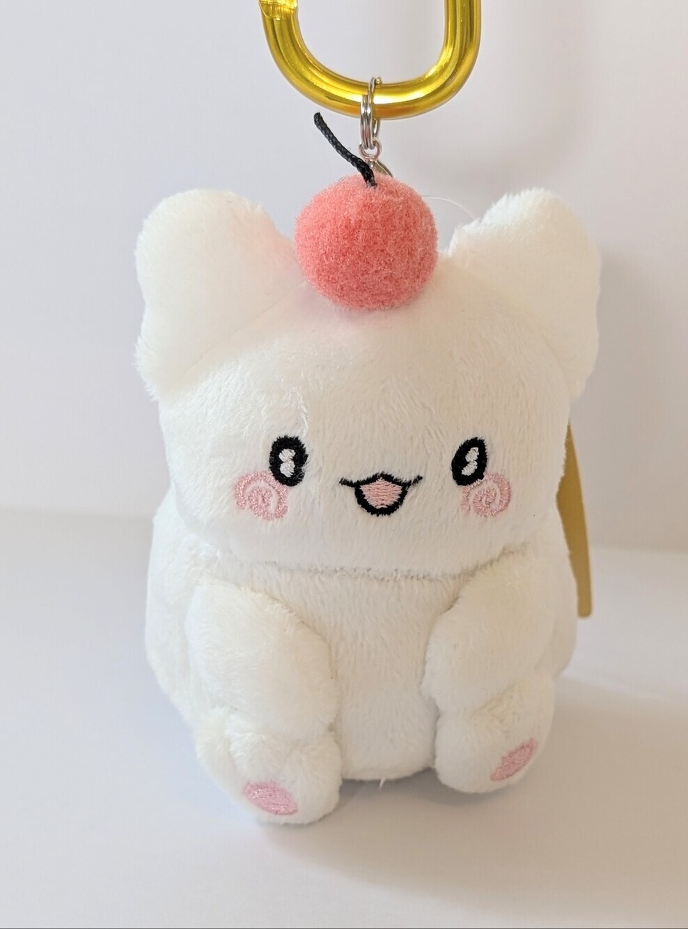 Sanrio Hanamaru Obake Kawaii Bundle: Fluffy Tote, Quilted Pouch & Plush Keychain - Picture 7 of 11